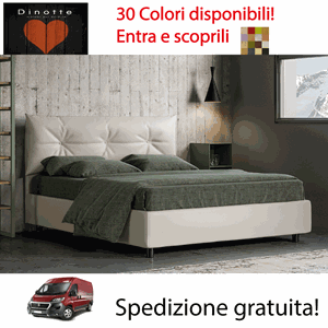 Immagine di Letto Contenitore Matrimoniale NATURA 30 Colori A Scelta