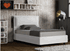 Immagine di Letto Imbottito In Ecopelle Contenitore Matrimoniale MERAVIGLIA Colori A Scelta