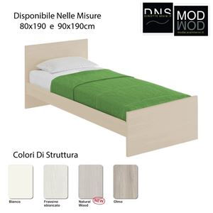 Immagine di LETTO SINGOLO SM4401  SEMPLICE Con Rete/Cassetto Estraibile
