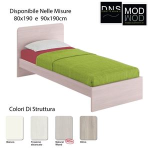 Immagine di LETTO SINGOLO SM4402 LUNA GIROLETTO BASE Con Rete/Cassetto Estraibile