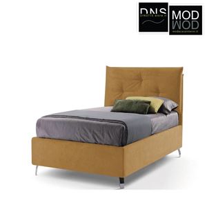 Immagine di LETTO IMBOTTITO CONTENITORE SINGOLO FRANCESCA