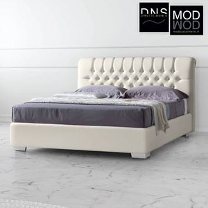 Immagine di Letto Imbottito Stilfar CARLOS Matrimoniale Personalizzabile Vari Colori E Tessuti Cat. E A Scelta