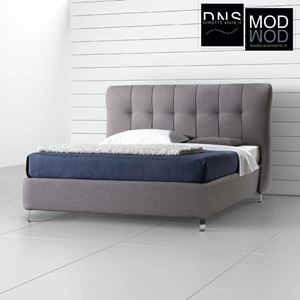 Immagine di Letto Imbottito Stilfar KARINA Matrimoniale Personalizzabile Vari Colori e Tessuti cat. E a Scelta