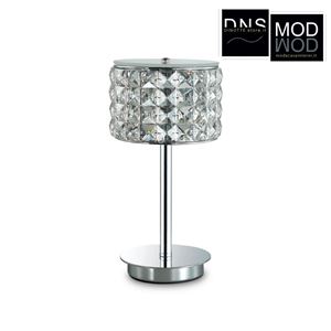 Immagine di Lampada da tavolo Ideal Lux ROMA lampada G9 28W 2700k in metallo vetro sabbiato e cristallo