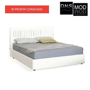 Immagine di Letto Matrimoniale Stilfar DolceInterni Imbottito Contenitore BETULLA In Ecopelle Pronta Consegna