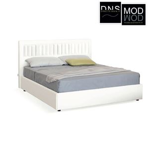 Immagine di Letto Matrimoniale Stilfar DolceInterni Imbottito Contenitore BETULLA Rivestimento Personalizzabile