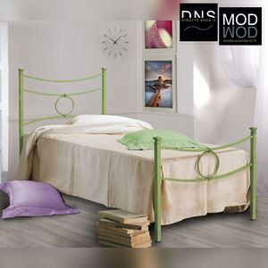 Immagine di Letto In Ferro Battuto Singolo Ales CONCA  Colori A Scelta