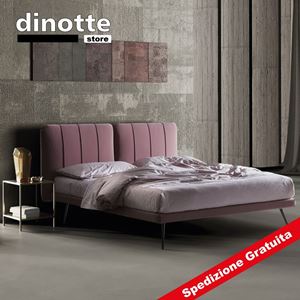 Immagine di Letto Matrimoniale Imbottito CAMILLA Con rete di struttura