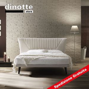 Immagine di Letto Matrimoniale Imbottito CHLOÈ Con rete di struttura