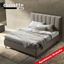 Immagine di Letto Matrimoniale Imbottito Contenitore In Tessuto MIA  pronta consegna