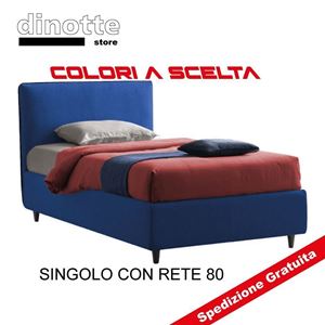 Immagine di LETTO IMBOTTITO EMMA SINGOLO CON RETE DA 80 SFODERABILE LETTO RAGAZZO RAGAZZA