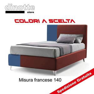 Immagine di Letto Imbottito EDDA misura alla francese rete 140