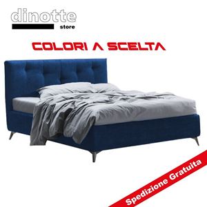 Immagine di Letto Matrimoniale Imbottito Enrica con tessuti a scelta