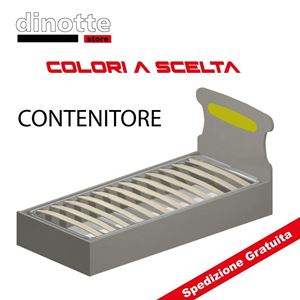 Immagine di LETTO SINGOLO CONTENITORE IN LEGNO MOUSE ART.4508 VARI COLORI