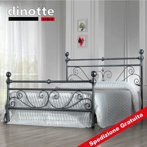 Immagine di Letto matrimoniale in ferro battuto NONNA
