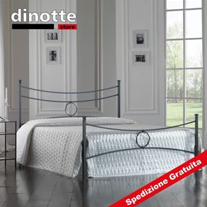 Immagine di Letto In Ferro Battuto Matrimoniale CONCA finiture a scelta
