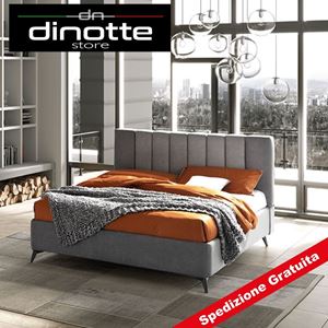 Immagine di Letto Imbottito Stilfar DOMINO 24 Matrimoniale Personalizzabile Vari Colori senza contenitore o con contenitore