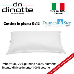 Immagine di Coppia cuscini in piuma Gold Daunen Step in Piumino e Piumetta