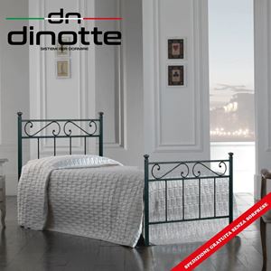 Immagine di Letto In Ferro Battuto Singolo TEVERE  Colori A Scelta